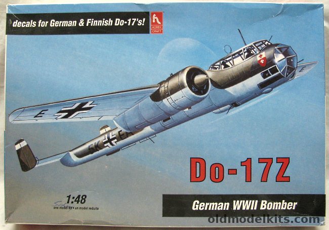 Hobby Craft 1/48 Dornier Do-17Z Flying Pencil - German Luftwaffe or Finland, HC1602 plastic model kit